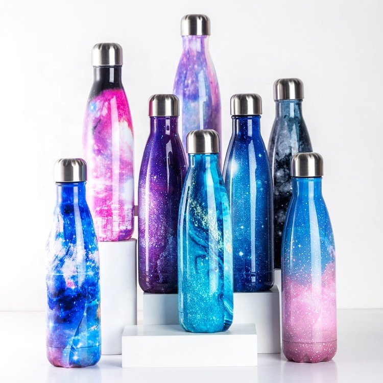 Wholesale hot sell 500ml High quality BPA free vacuum insulated rubber coating stainless steel water bottle double wall
