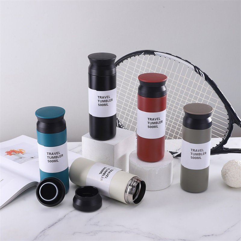 350ml double wall stainless steel vacuum flask thermos travel mug insulated tumbler mug vacuum mug