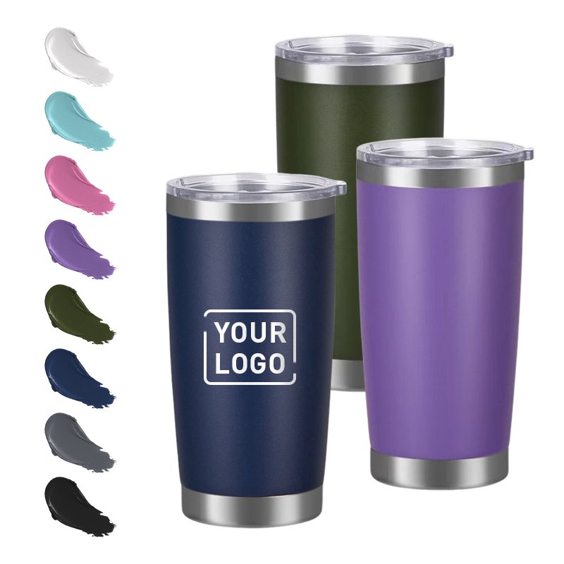 Double Wall Coffee Mug Insulated Tumblers user-defined Stainless Steel 20 Oz Straight Luxury Space Business