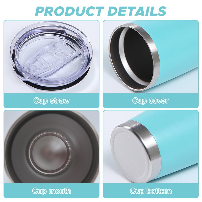 Double Wall Coffee Mug Insulated Tumblers user-defined Stainless Steel 20 Oz Straight Luxury Space Business
