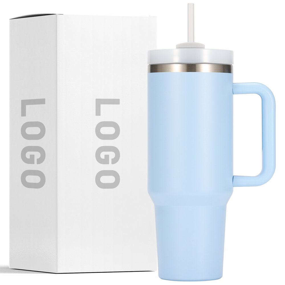 New color 40 oz tumbler Outdoor travel coffee mug stainless steel tumbler with straw