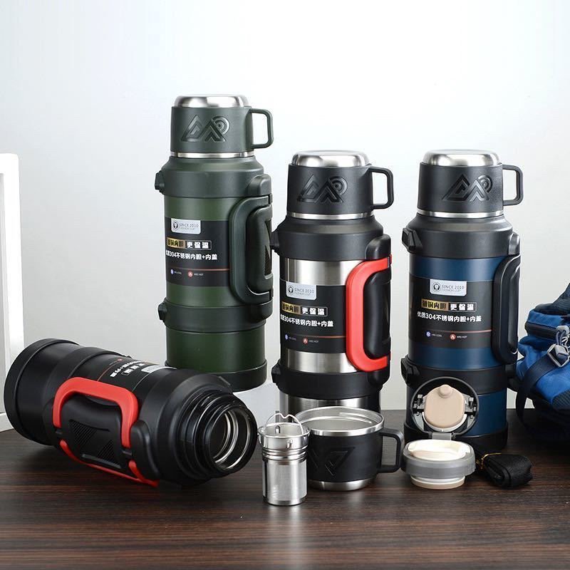 High Quality Large Capacity Outdoor Stainless Steel Insulated Vacuum Flask Sports Water Bottle Travel thermal cup