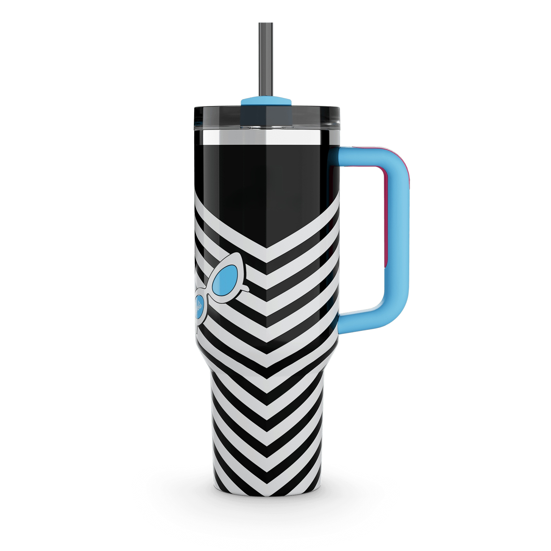 2024 NEW Stan* Adventure h2.0 fluid pink 40oz stainless steel insulated tumbler 40 oz travel mug with straw and handle lid