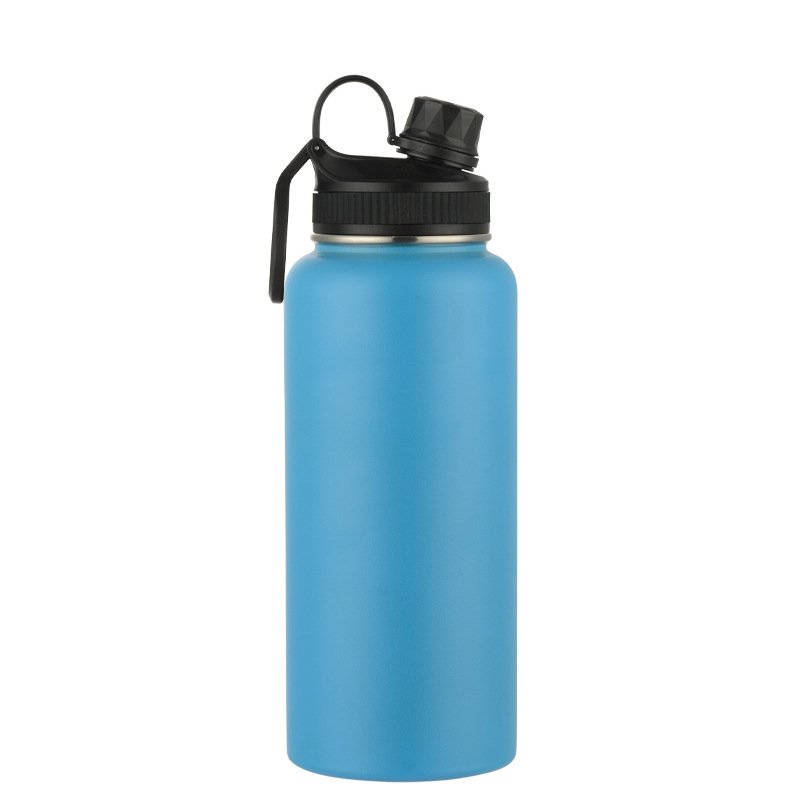 Custom Logo 12oz to 40oz Leakproof Double Wall Stainless Steel Insulation Outdoor Sports Flask Water Bottle with Handle
