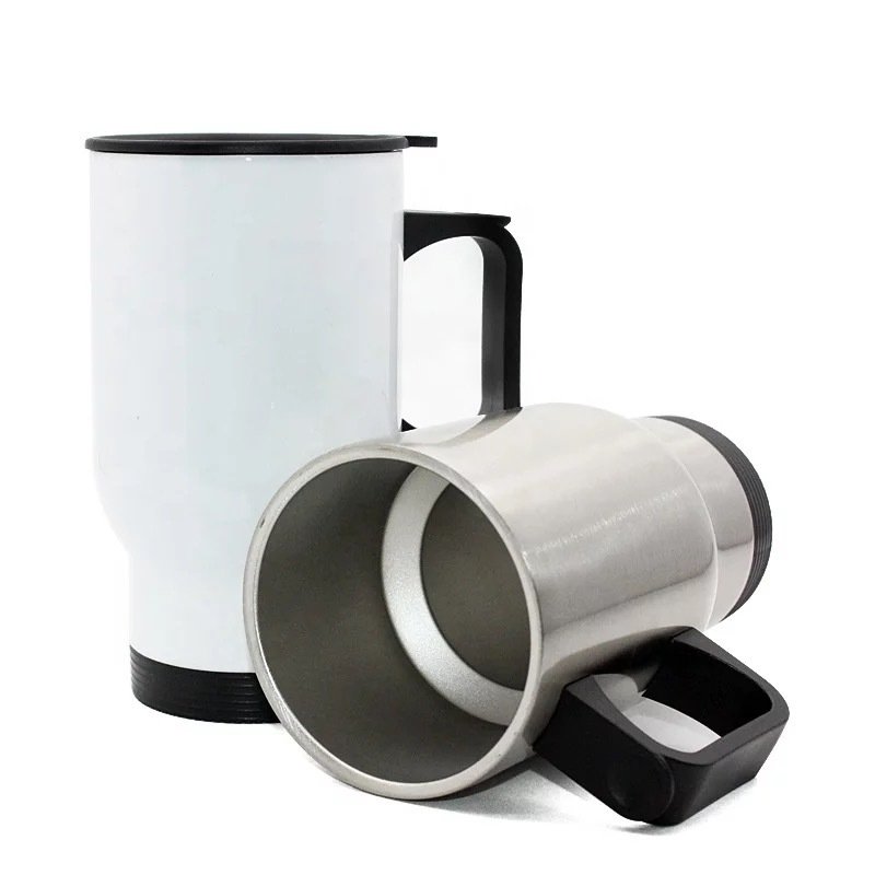 Cross-border Heat Transfer Printing Blank Diy Pattern Double-layer Stainless Steel Mug Gift Mug