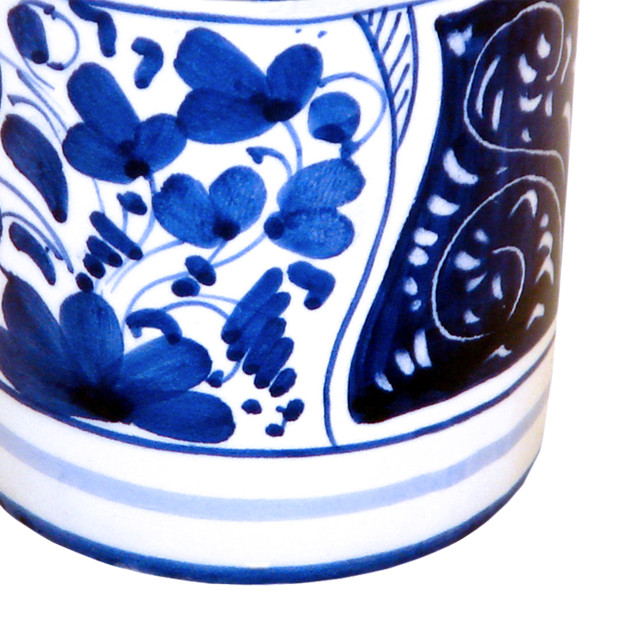 Italian Handmade pottery mug blue decoration coffee mugs