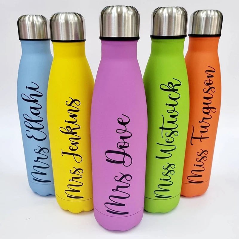 Xuerry Double Wall Thermal Vacuum Flask Insulated Outdoor Sports Drink Cola Shaped Stainless Steel Custom Logo Water Bottles