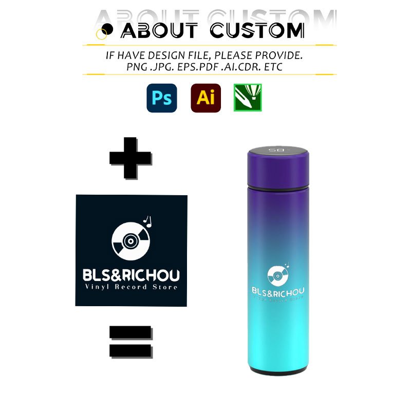 Factory Wholesale Vacuum Insulated Smart Water Cup Custom 500ml LED Vacuum Flask Stainless Steel Smart Water Bottle With Logo