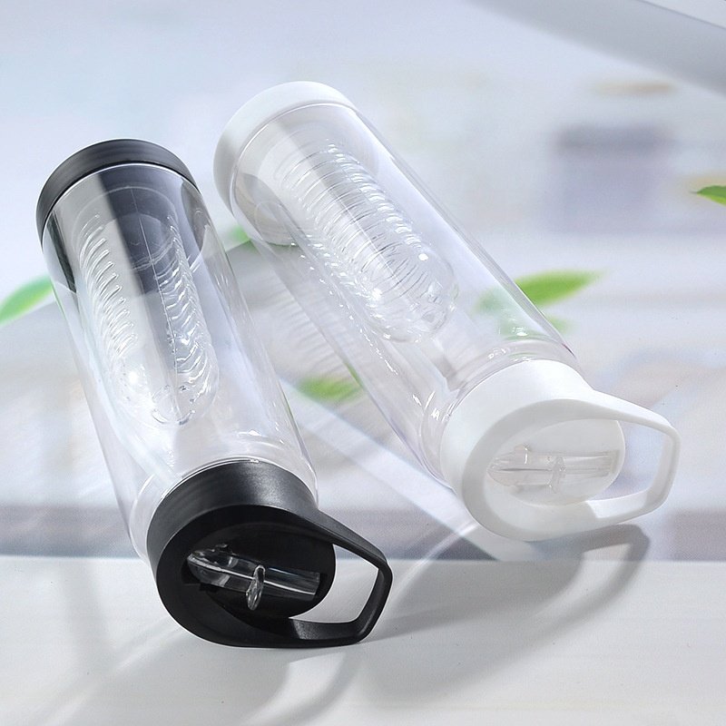 Plastic 720ml Sports Custom fruit infused water bottle Beverage BPA Free Drink infusion