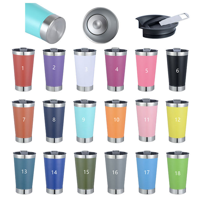 The new double wall stainless steel vacuum beer mug travel beer cup with bottle opener 16oz