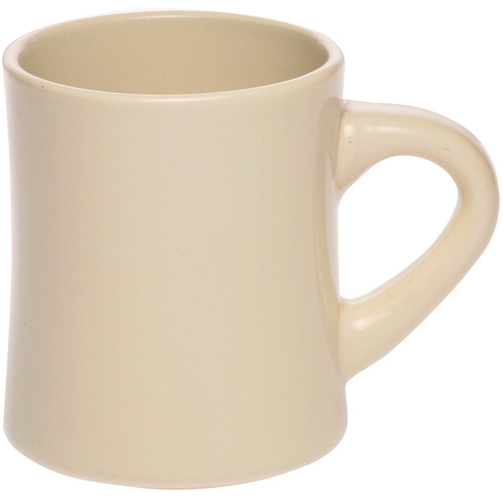 Eco-Friendly 12 Oz. Thick Grip Glossy Ceramic Diner Mugs