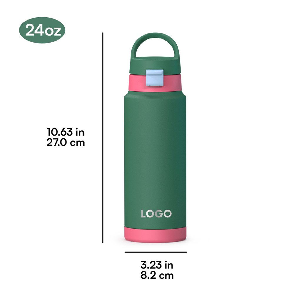 New Color Matching 32oz Stainless Steel Double Wall Insulated Water Bottle with Lid BPA Free Vacuum Bottle with Silicone Boot