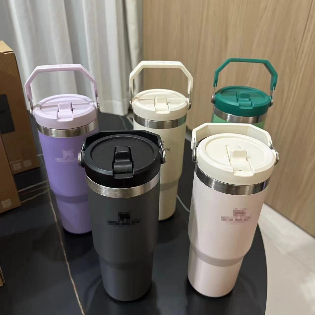 Stenleys 30oz Outdoor Portable Vacuum Flask straw thermos Cup with Handle Off-the-Shelf for Travel-eBay's Ice Bully Cup Tumbler
