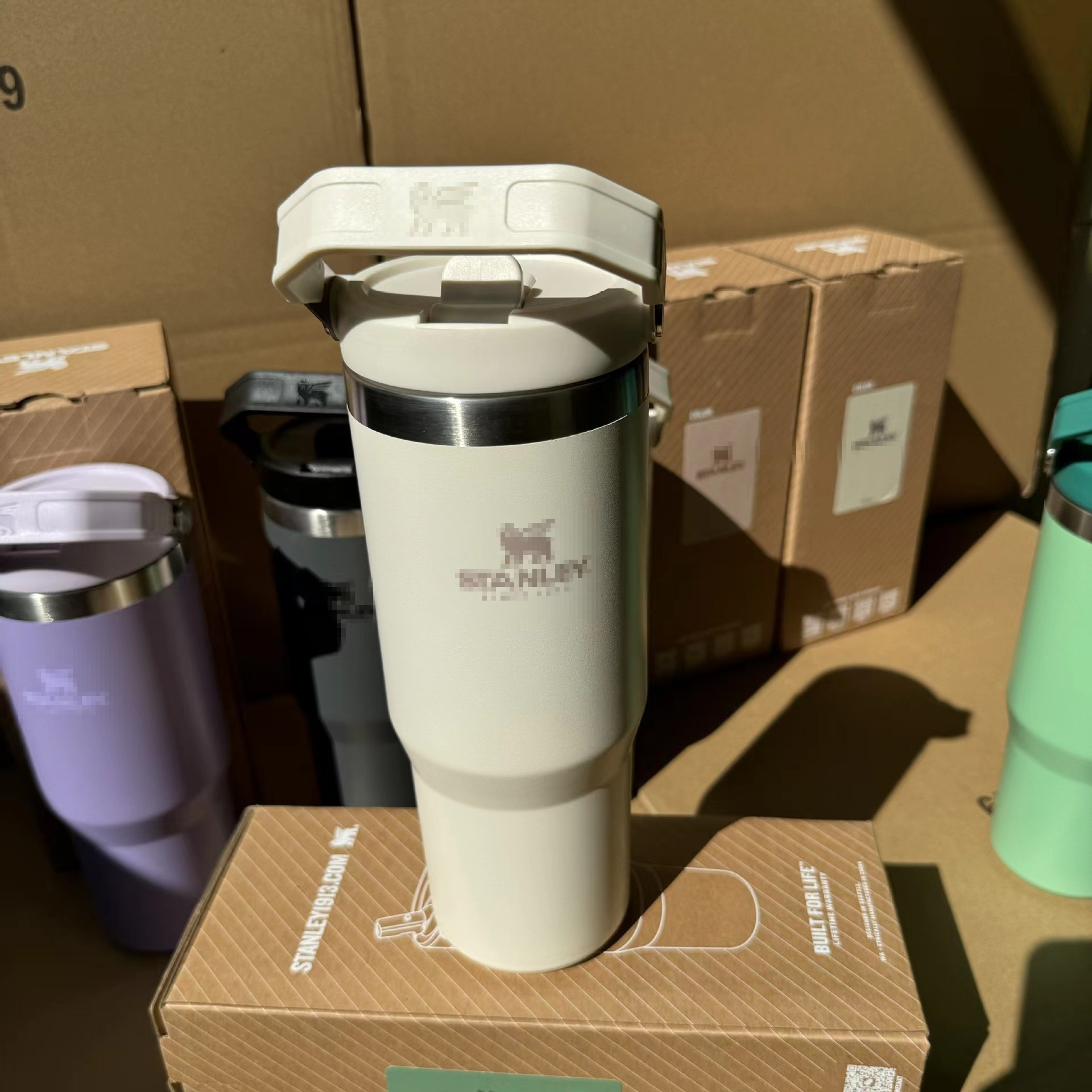 Stenleys 30oz Outdoor Portable Vacuum Flask straw thermos Cup with Handle Off-the-Shelf for Travel-eBay's Ice Bully Cup Tumbler
