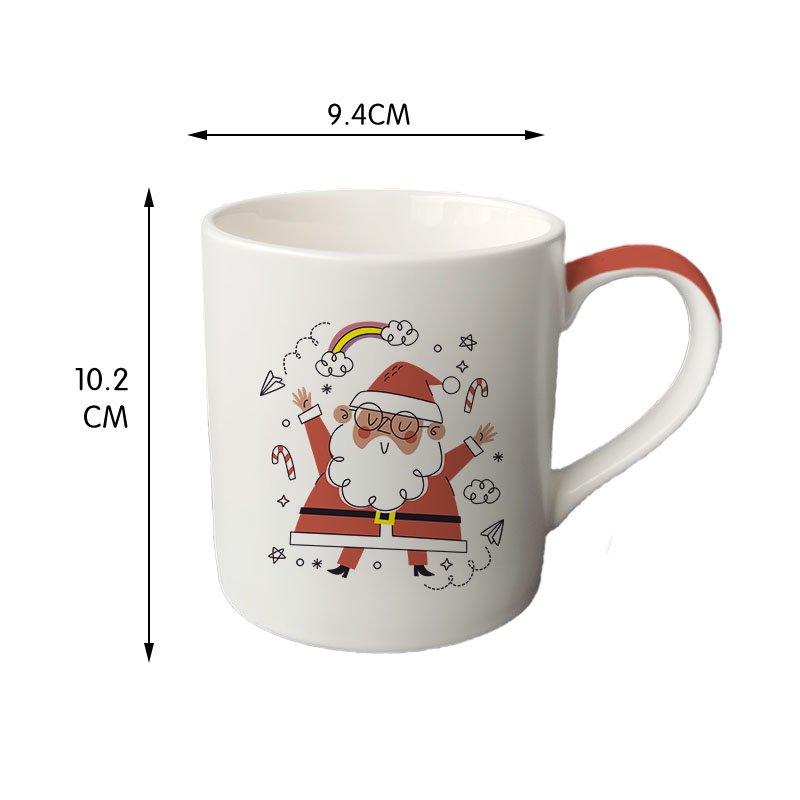 Wholesale high quality 11oz coffee cup Christmas gift mug Matte ceramic with handle
