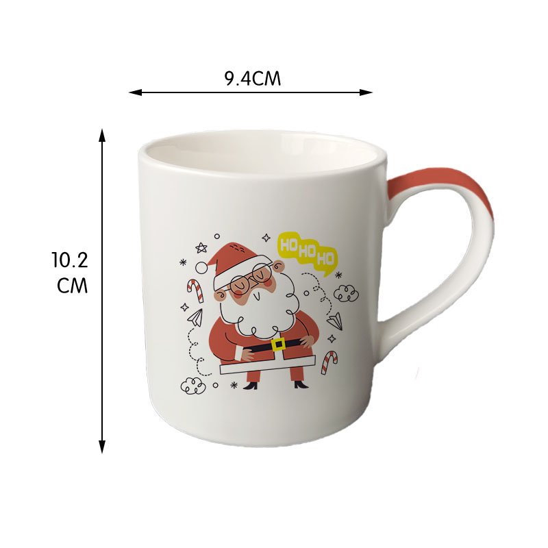 Wholesale high quality 11oz coffee cup Christmas gift mug Matte ceramic with handle