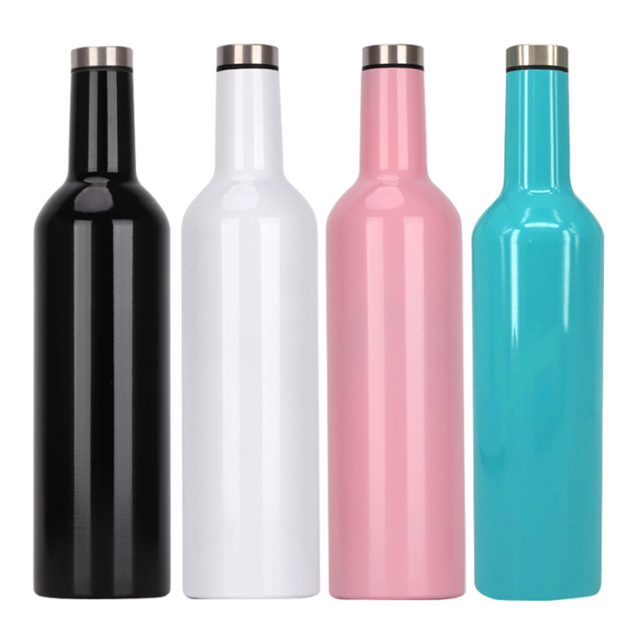750ml Stainless Steel Vacuum Flask Thermos Water Bottle Beer Shape Wine Bottle