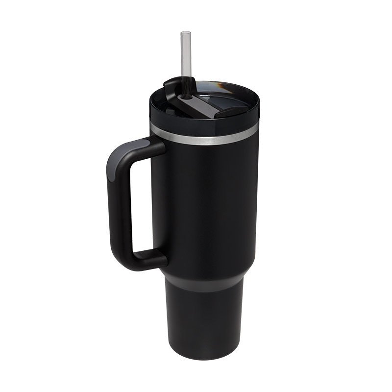 40oz Stainless Steel Tumbler Travel Tumbler Vacuum Tumbler Insulated Cup with Straw Lid Handle