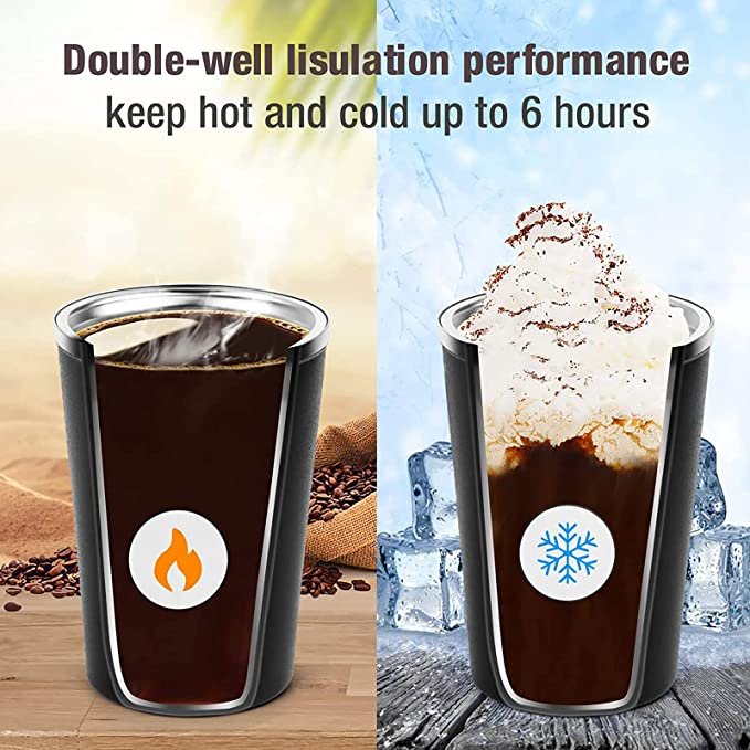 New Design 17oz Stainless Steel Travel Reusable Insulated Coffee Cup Double Wall Vacuum Coffee Mug