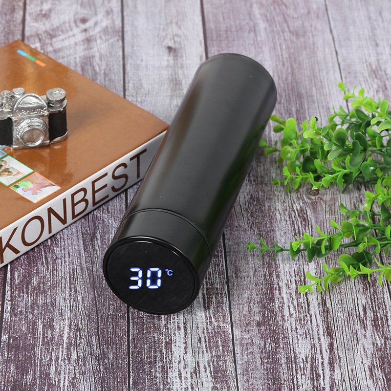 New Product Ideas 2024 Private Label Stainless Steel LED Smart Water Bottle with Temperature Display