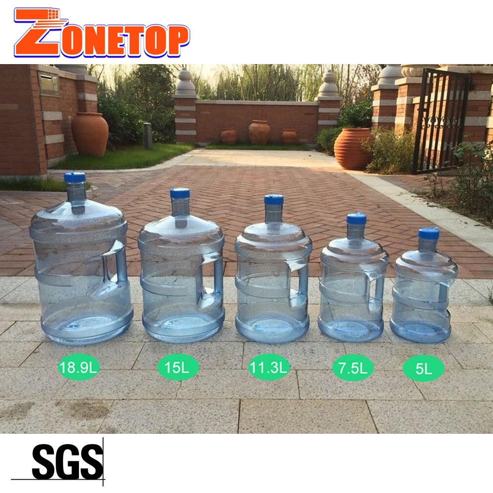 High Quality 5gallon 18 L 18.9 Ltr 19 Litre 19ltr 20liter 20 Liter 5 Gallon PET PC Plastic Drinking Water Bottle With Handle