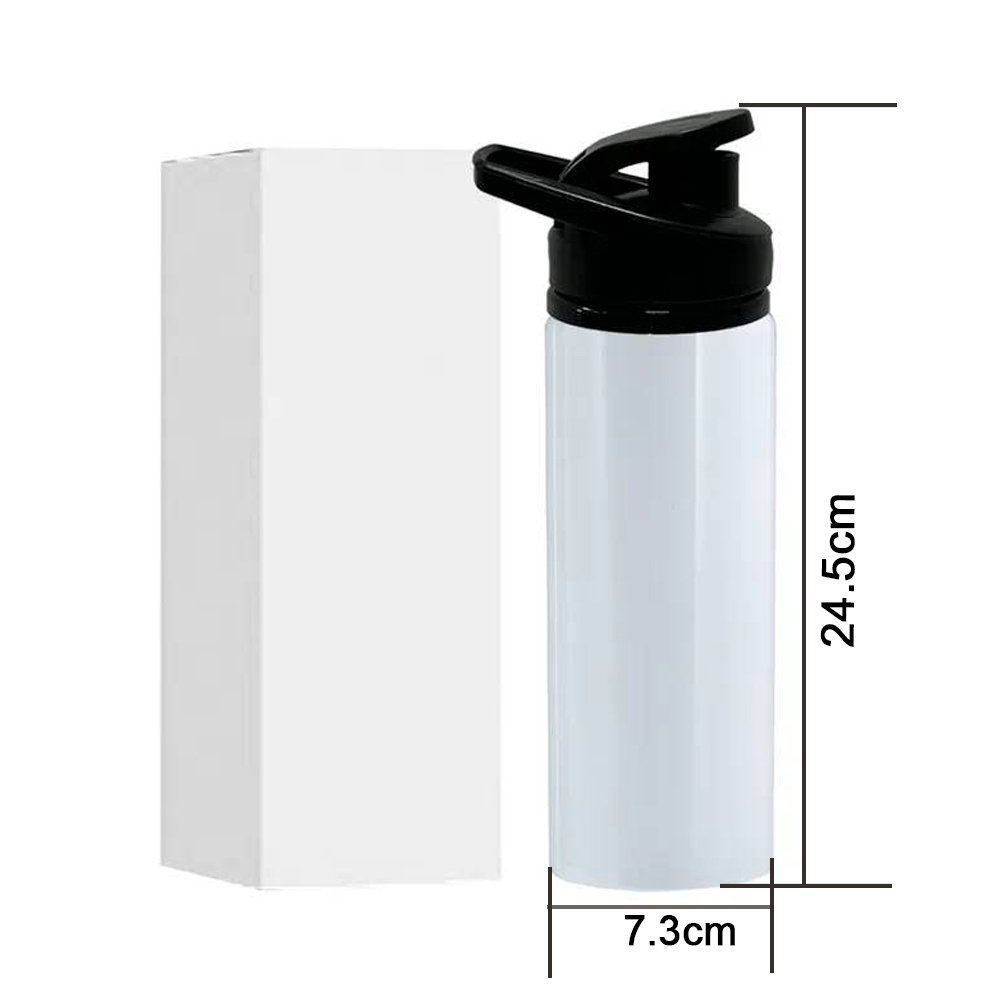 FastSub Big Aluminum Mouth Water Bottle Sublimation Water Bottle Blanks with Big Mouth Lid