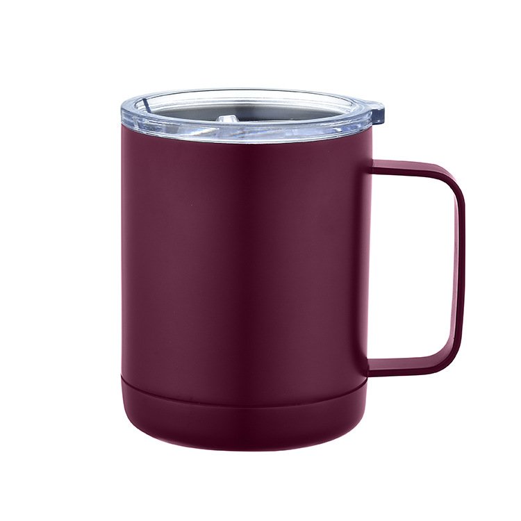 Supplier OEM black reusable metal vacuum coffee mug custom logo