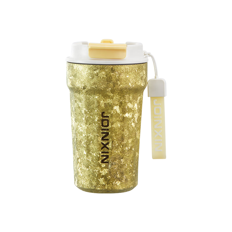 380ml portable double layer coffee mug milk juice mug titanium water bottle