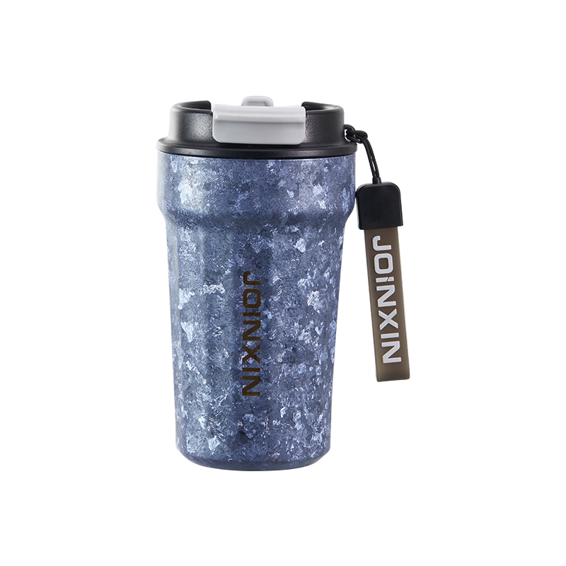 380ml portable double layer coffee mug milk juice mug titanium water bottle