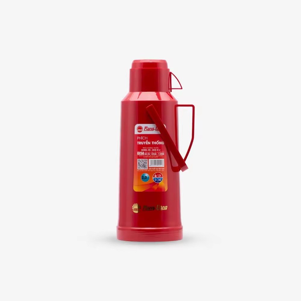 Pioneer 2035 N1.E 1 Liter Hot Drink Vacuum Flask with Handle and Straight Cup Design