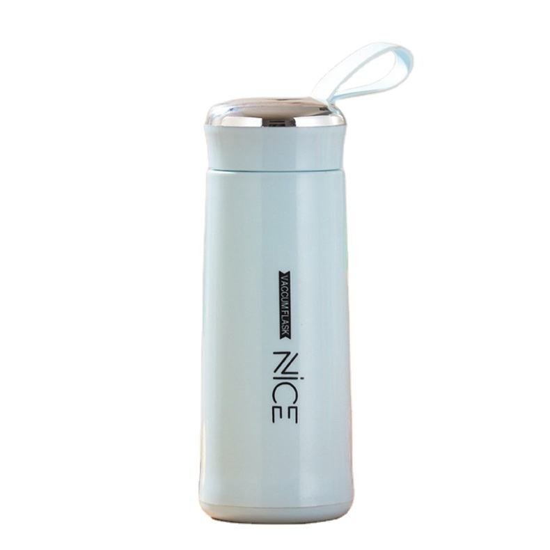 400ml Water Cup Portable Student Outdoor Double Glass Water Bottle