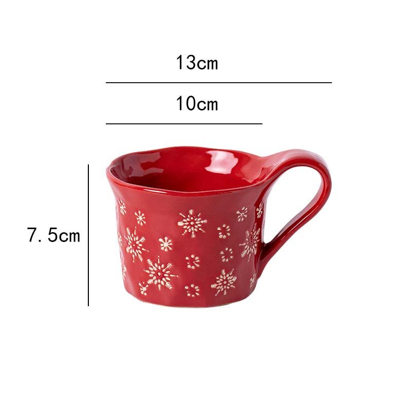 Coffee Mug Christmas Mug Ceramic High Beauty Water Cup Household
