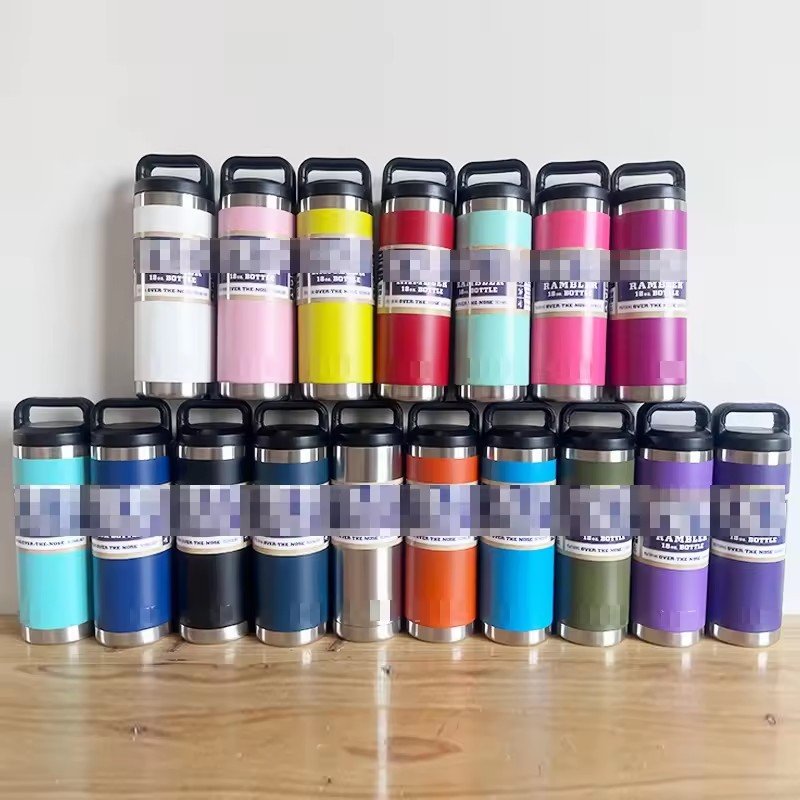 202 oz 30 oz 18 oz 36 oz Double Wall Vacuum Insulated Stainless Steel yetisrambler Water Bottle with Straw Lids
