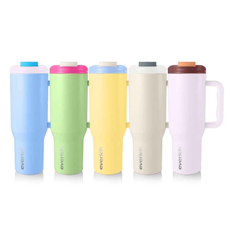 2024 New design 40oz Mugs and cup wholesale for travel 304 stainless steel BPA free Leak proof with handle tumbler for pet lover