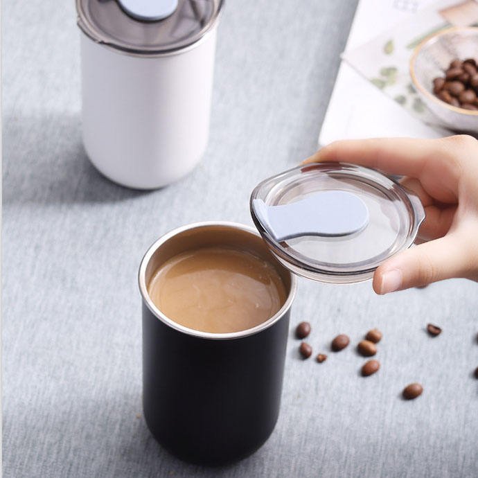 Wholesale 300Ml Stainless Steel 304 Vacuum Coffee Mugs Water Cups Custom Logo Metal Coffee Tumbler Cups With Lid