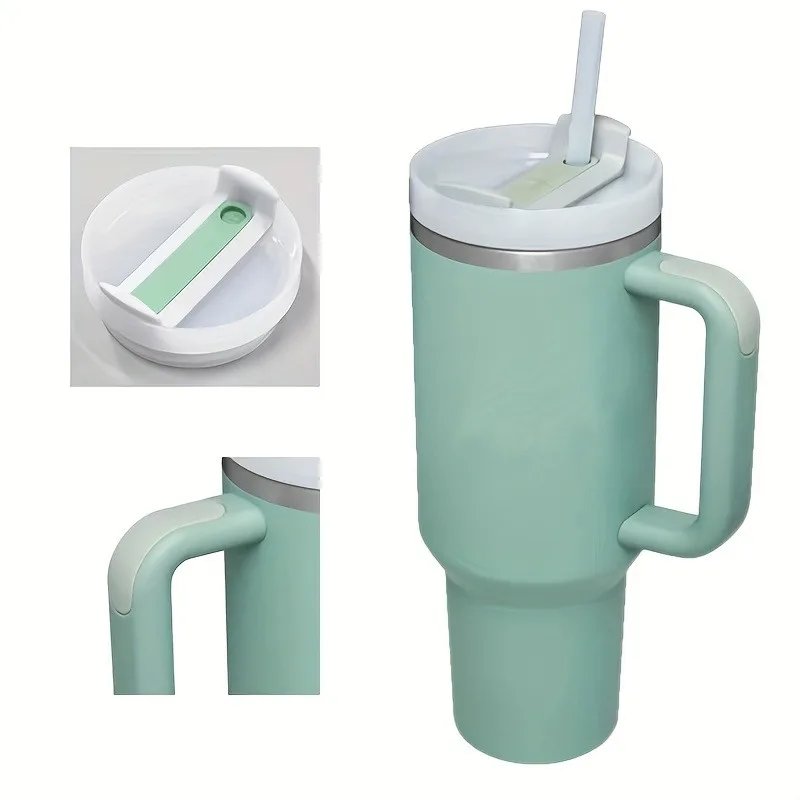 Lingyue custom 40oz car flask bottle stainless steel water bottles mug sublimation tumbler with Lid Handle