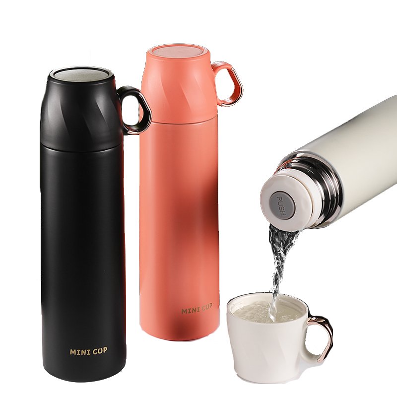 Promotion gift 500ml Custom Logo Stainless Steel Water Bottle Thermo Vacuum Flask Thermos sport water cup with Lid