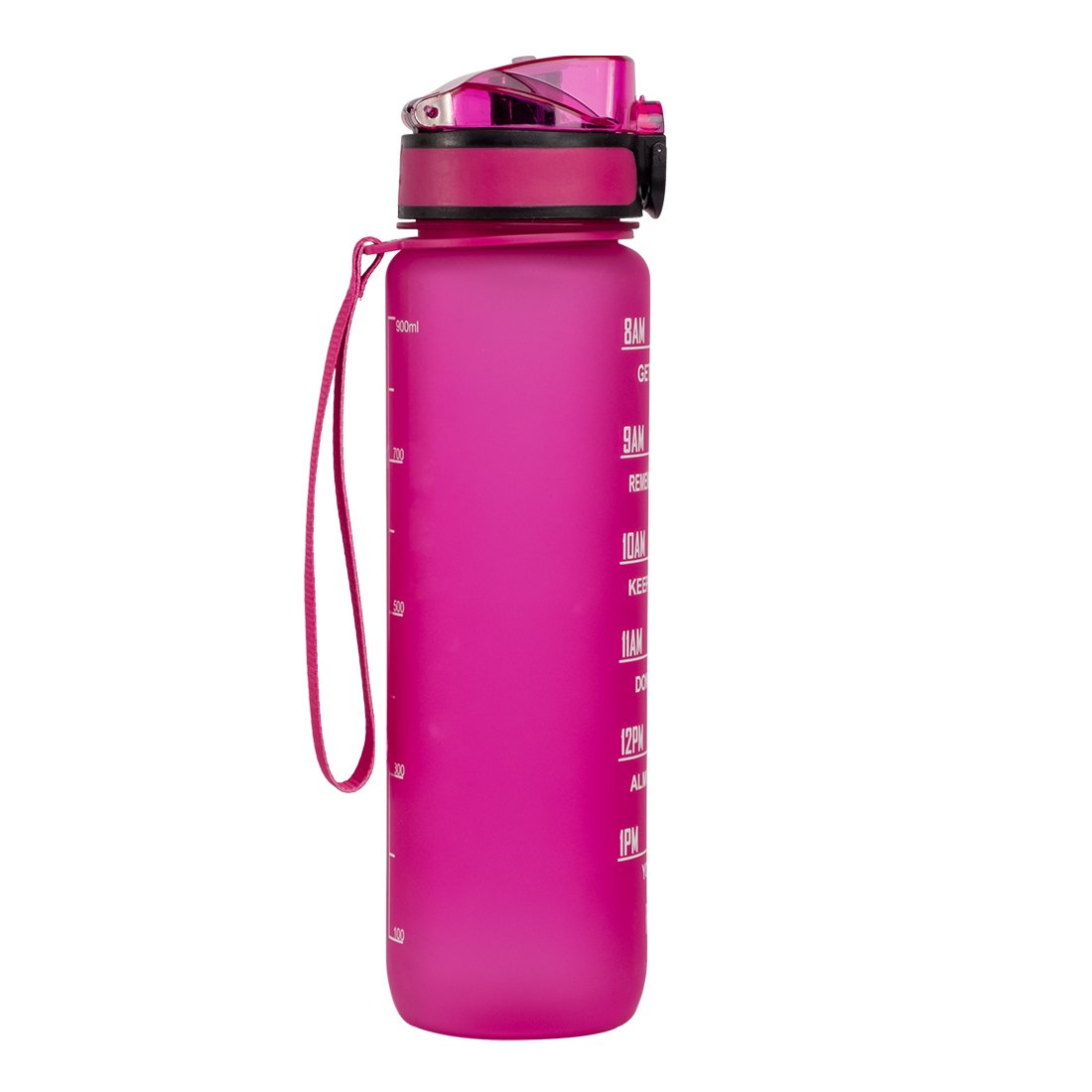 1000ml Portable Motivational Sports Water Bottle With Time Marker