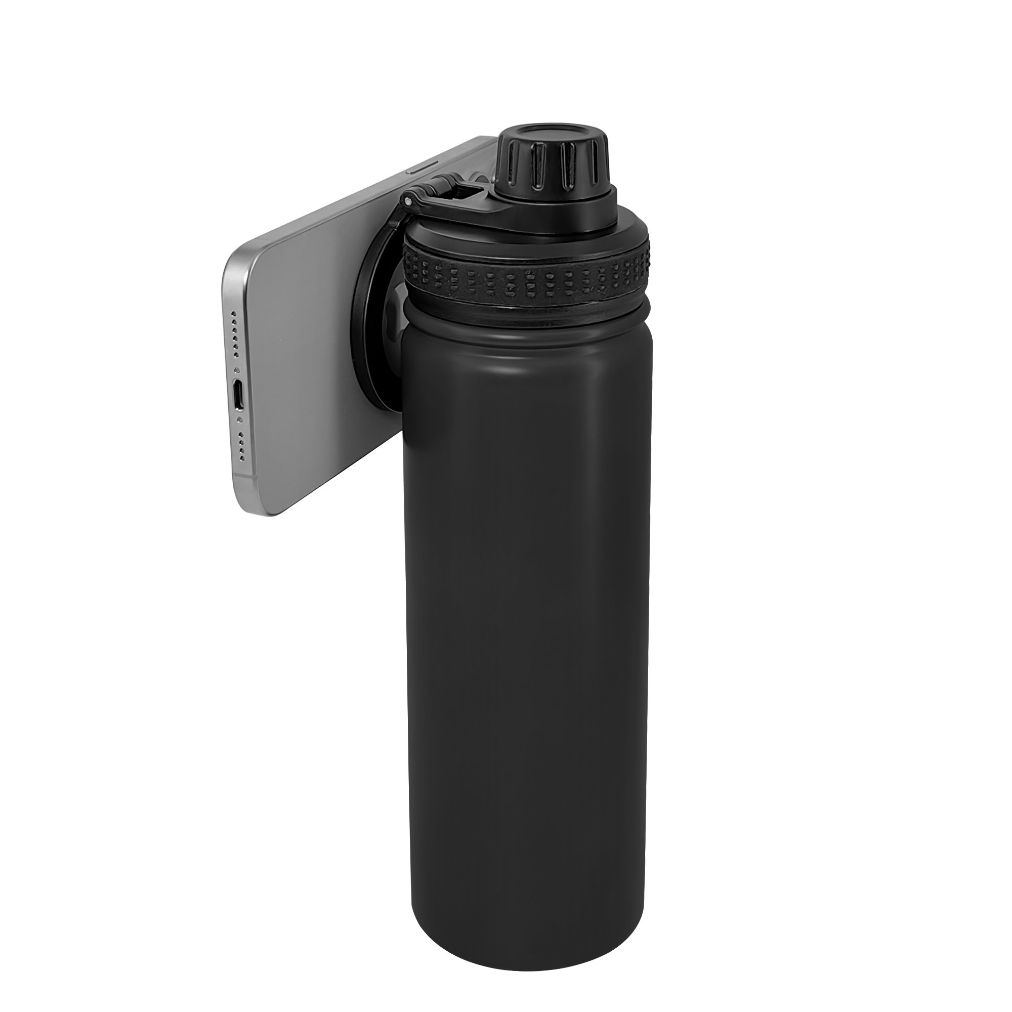 600 1000 1200 ml Double Wall Stainless Steel Custom Printed Suppliers Sport Wholesale Water Bottle with phone Magnetic holder