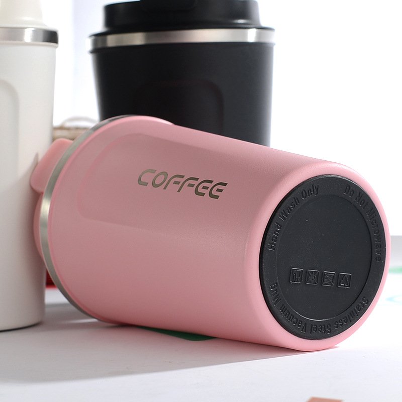 High Quality Fancy Coffee Mug Stainless Steel Inner Insulation Cup Fashion Light Luxury Accompanying Water Cup New Printed Logo