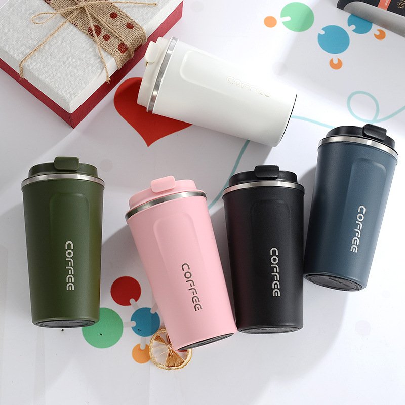 High Quality Fancy Coffee Mug Stainless Steel Inner Insulation Cup Fashion Light Luxury Accompanying Water Cup New Printed Logo