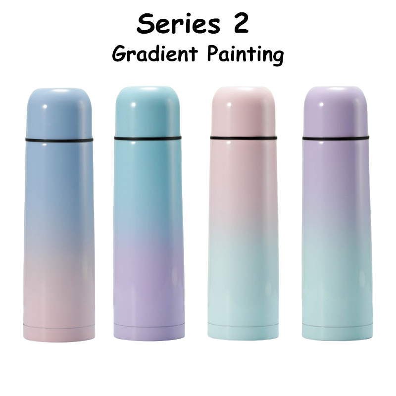 Custom Bullet 500ml 17oz Double Wall Coffee Travel Thermos Stainless Steel Water Bottle Insulated Vacuum Flask