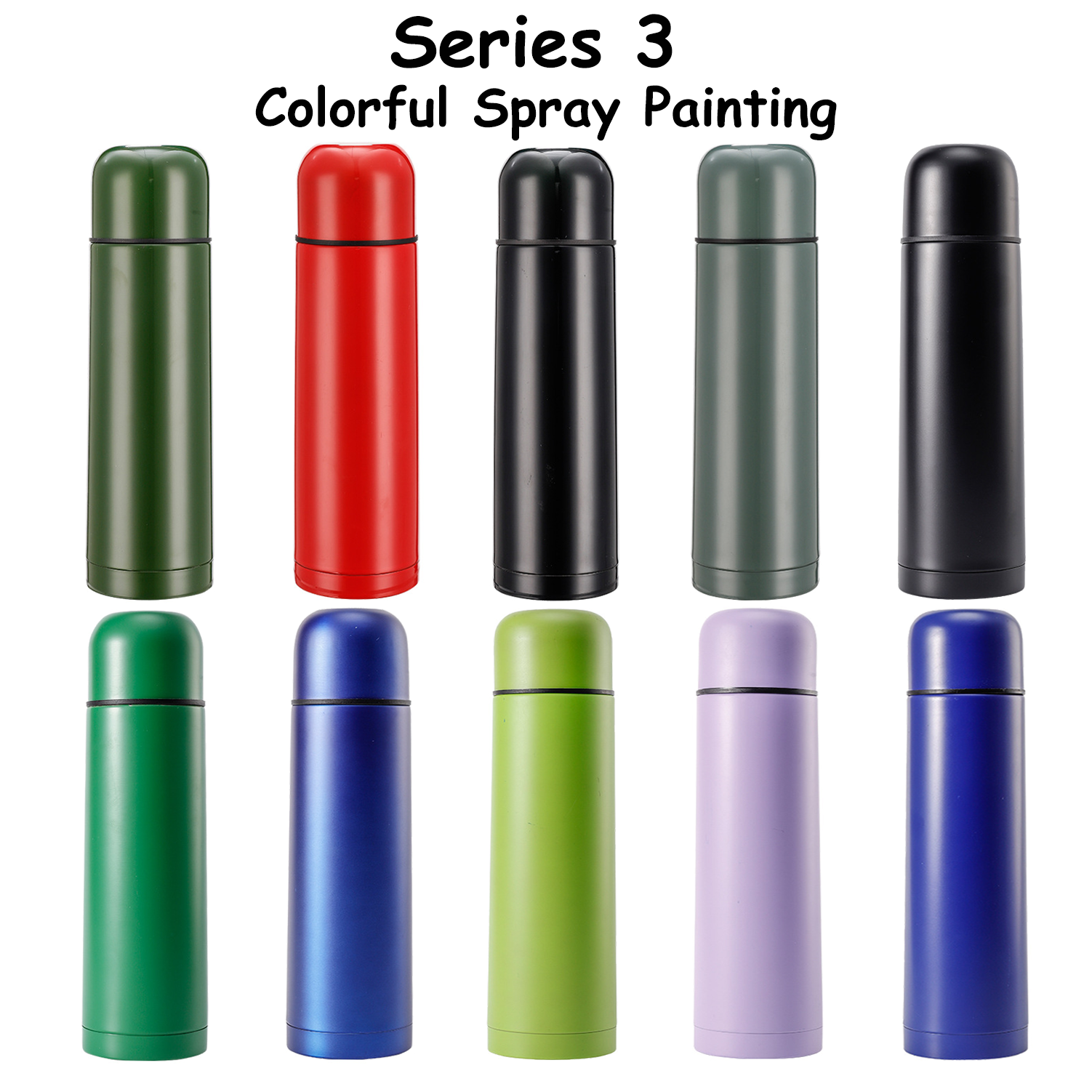 Custom Bullet 500ml 17oz Double Wall Coffee Travel Thermos Stainless Steel Water Bottle Insulated Vacuum Flask