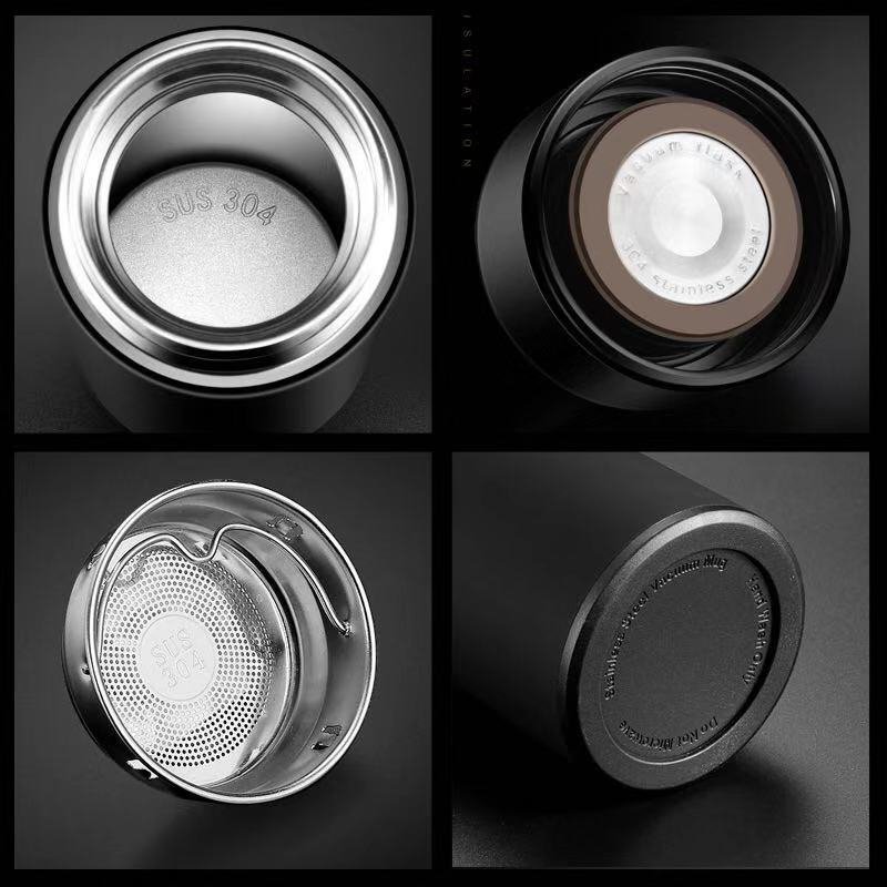 500ml Double Wall Insulated Custom Logo Vacuum Flask Smart Thermos Water Bottle with Led Temperature Display