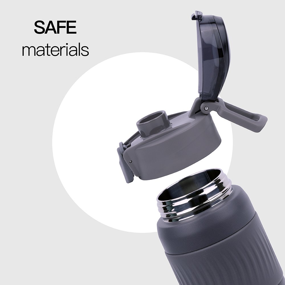 Customized 20oz Vacuum Stainless Steel Flask Water Bottle with Straw Lid