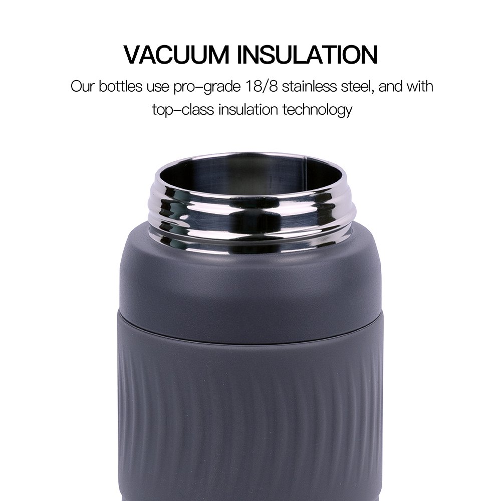 Customized 20oz Vacuum Stainless Steel Flask Water Bottle with Straw Lid