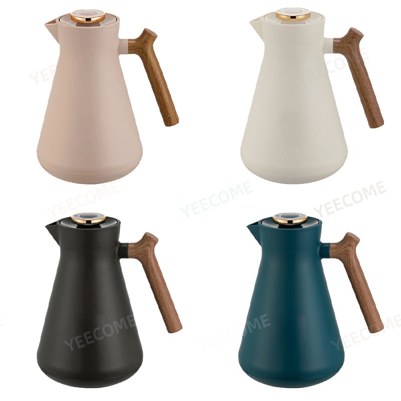 YJM1182-100 Capacity 1L SHIMIZU Custom Logo Plastic Vacuum Flask &Thermoses Coffee Pot Flask Vacuum Keep 24 Hours Hot and Cold