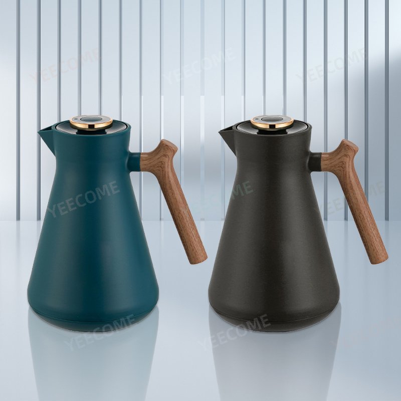 YJM1182-100 Capacity 1L SHIMIZU Custom Logo Plastic Vacuum Flask &Thermoses Coffee Pot Flask Vacuum Keep 24 Hours Hot and Cold