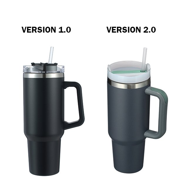 New Design Halloween 304 Double Wall Stainless Steel Insulating Cup 40oz Coffee Car Tumblers With Handle For Christmas Gifts