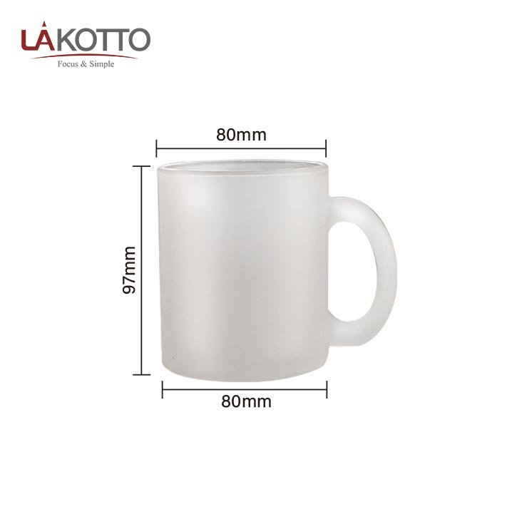 High Quality borosilicate drinking coffee glass cup FROSTY glass mugs with comfortable handle
